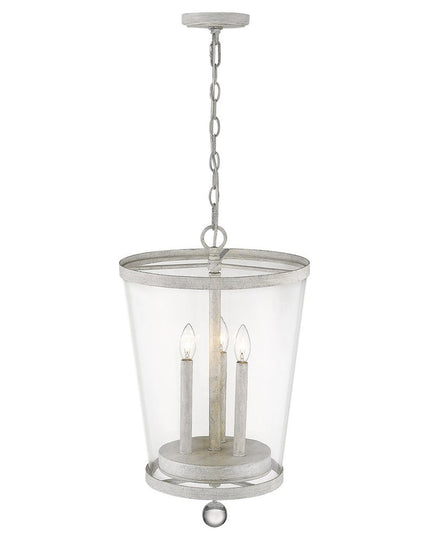 Callie 3-Light Country White Foyer Pendant