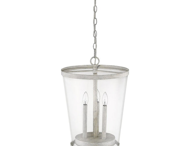 Callie 3-Light Country White Foyer Pendant