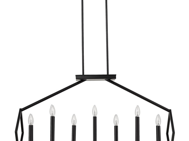 Luca 14-Light Matte Black Island Pendant
