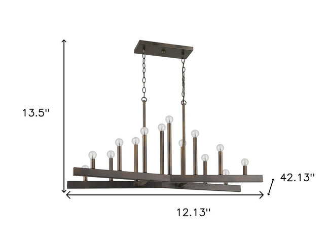 Fallon 14-Light Oil-Rubbed Bronze Island Pendant