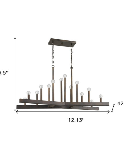 Fallon 14-Light Oil-Rubbed Bronze Island Pendant