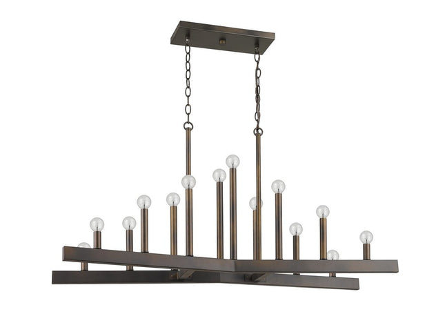 Fallon 14-Light Oil-Rubbed Bronze Island Pendant