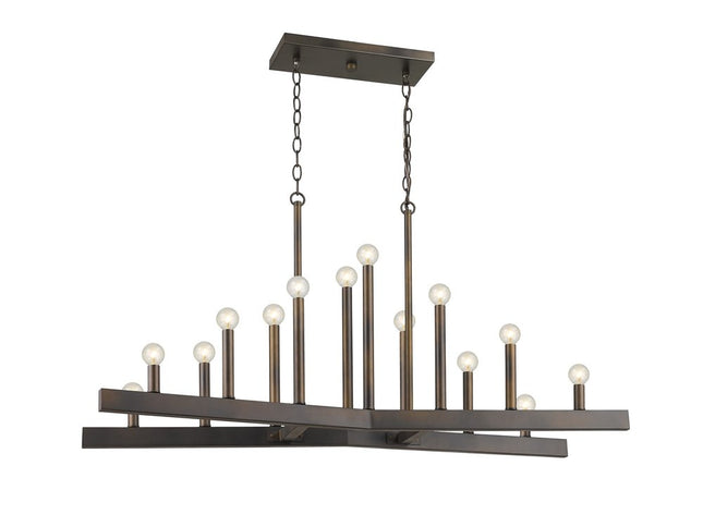 Fallon 14-Light Oil-Rubbed Bronze Island Pendant