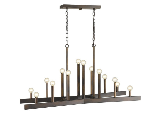 Fallon 14-Light Oil-Rubbed Bronze Island Pendant