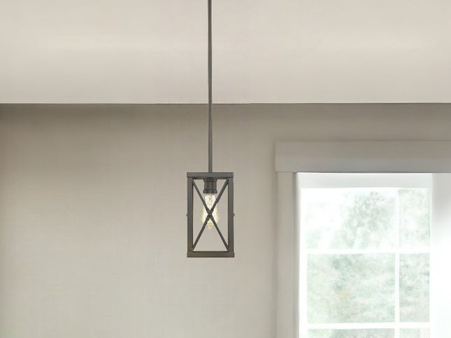 Bronze Metal Geometric Mini Pendant Hanging Light
