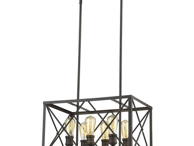 Brooklyn 6-Light Oil-Rubbed Bronze Pendant