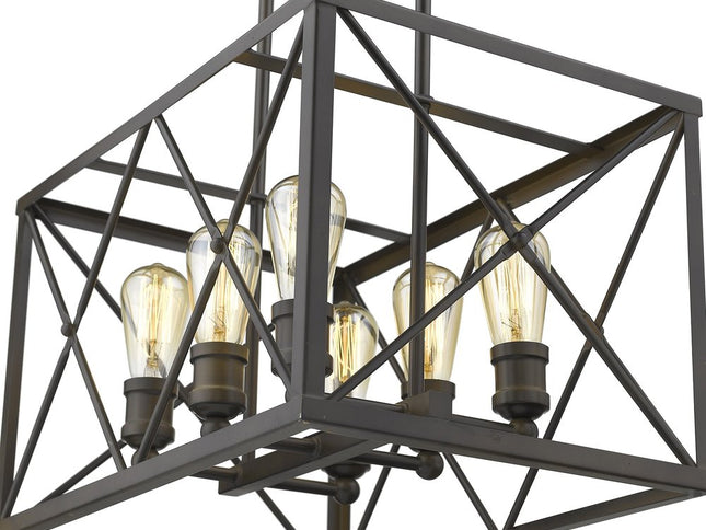 Brooklyn 6-Light Oil-Rubbed Bronze Pendant