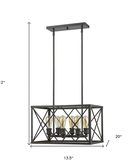 Brooklyn 6-Light Oil-Rubbed Bronze Pendant