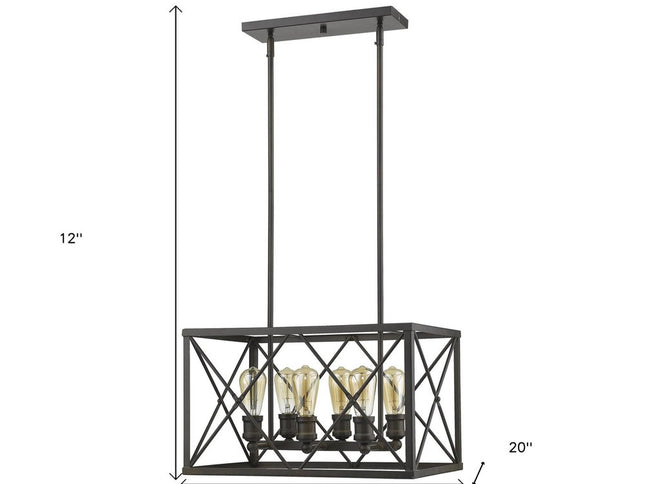 Brooklyn 6-Light Oil-Rubbed Bronze Pendant