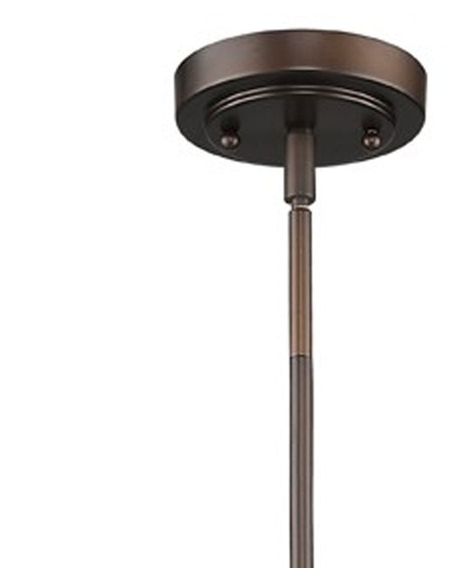 Antique Bronze Hanging Light with Dome Shade