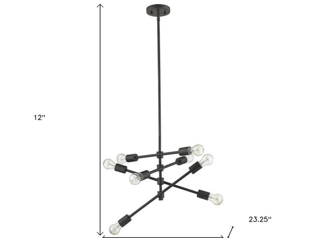 Calix 8-Light Oil-Rubbed Bronze Pendant