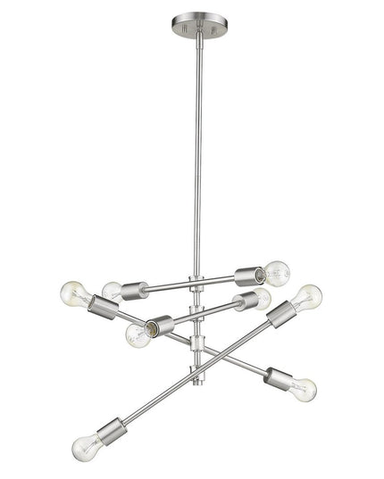 Calix 8-Light Satin Nickel Pendant