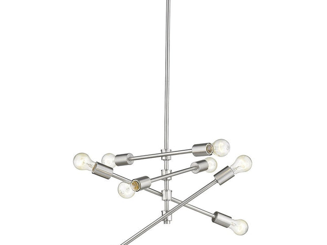 Calix 8-Light Satin Nickel Pendant