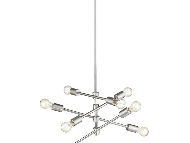 Calix 8-Light Satin Nickel Pendant