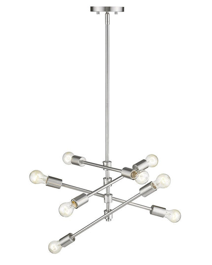 Calix 8-Light Satin Nickel Pendant