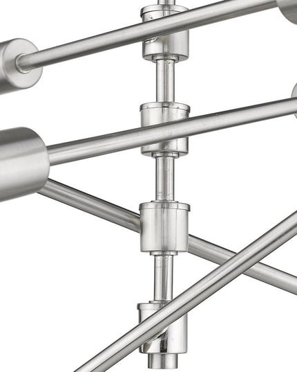 Calix 8-Light Satin Nickel Pendant