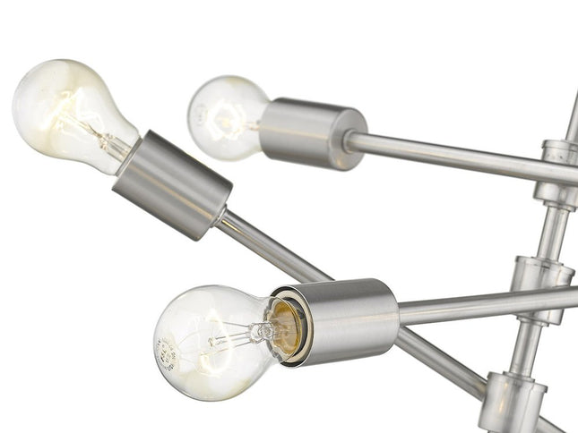 Calix 8-Light Satin Nickel Pendant