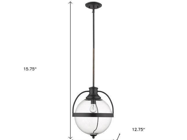 Kassian 1-Light Oil-Rubbed Bronze Pendant
