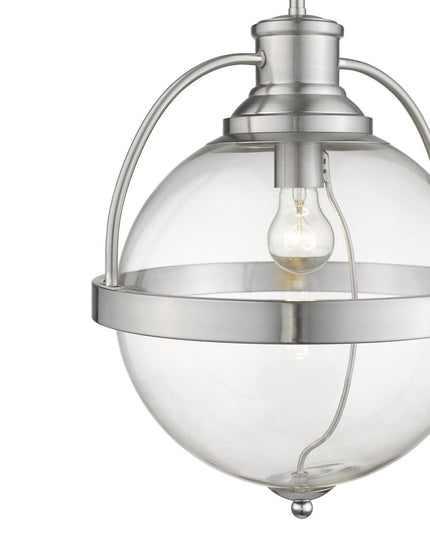 Kassian 1-Light Satin Nickel Pendant