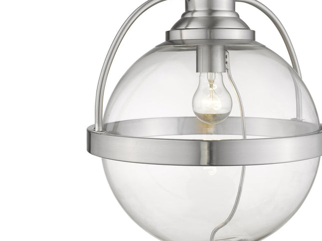 Kassian 1-Light Satin Nickel Pendant