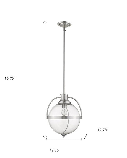 Kassian 1-Light Satin Nickel Pendant