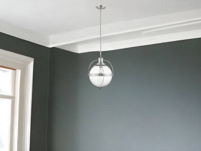 Kassian 1-Light Satin Nickel Pendant