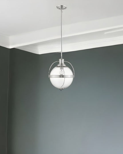 Kassian 1-Light Satin Nickel Pendant
