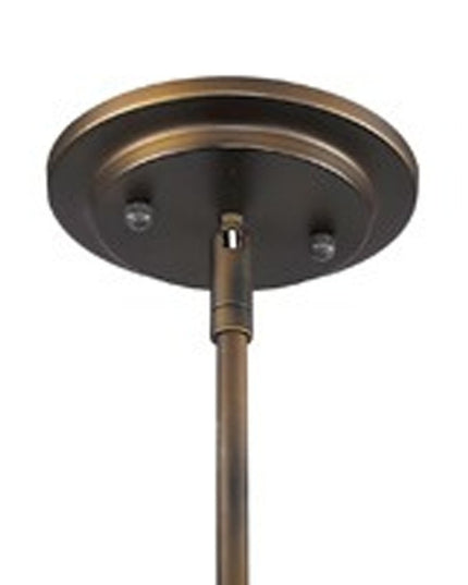 Bronze Metal Hanging Light with Mesh Shade