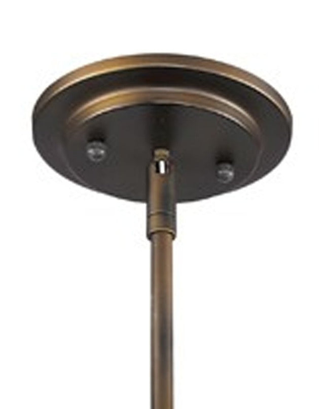 Bronze Metal Hanging Light with Mesh Shade