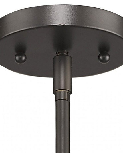 Brushed Bronze Minimalist Cylindrical Hanging Light