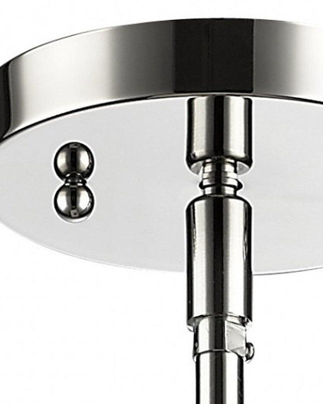 Silver Minimalist Cylindrical Hanging Light