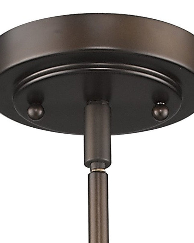 Bronze Frosted Glass Hanging Light