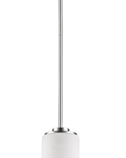 Silver Frosted Glass Hanging Light