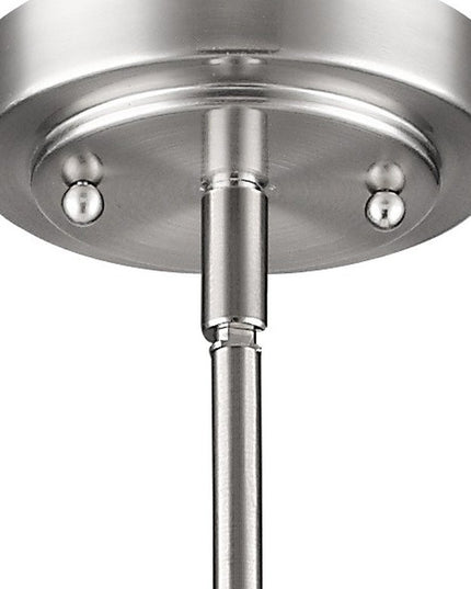 Silver Frosted Glass Hanging Light