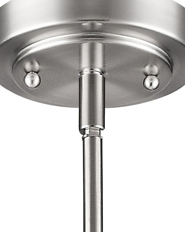 Silver Frosted Glass Hanging Light