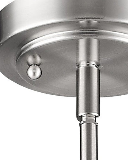 Silver Frosted Glass Hanging Light