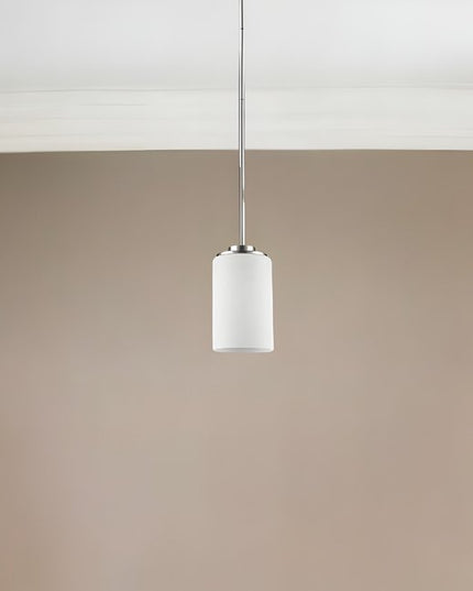 Silver Frosted Glass Hanging Light