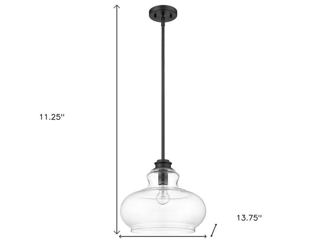 Torrel 1-Light Matte Black Pendant