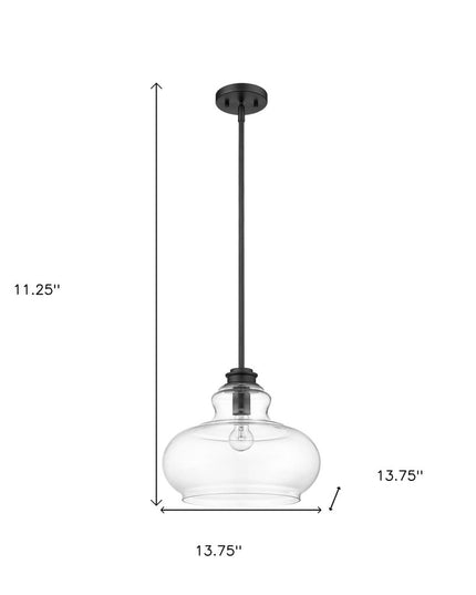 Torrel 1-Light Matte Black Pendant