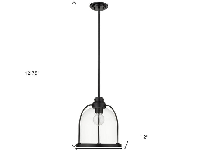 Stanton 1-Light Matte Black Pendant