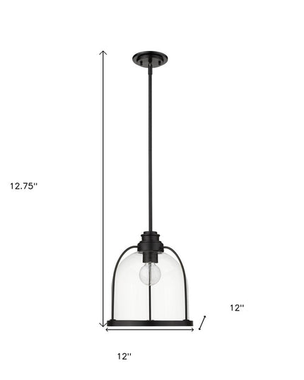 Stanton 1-Light Matte Black Pendant