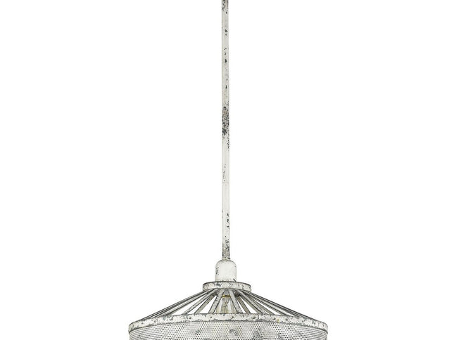 Iris 1-Light Aged Ivory Pendant