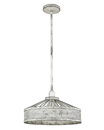 Iris 1-Light Aged Ivory Pendant