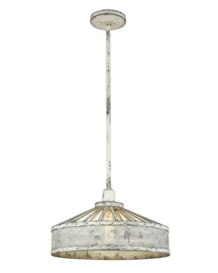 Iris 1-Light Aged Ivory Pendant