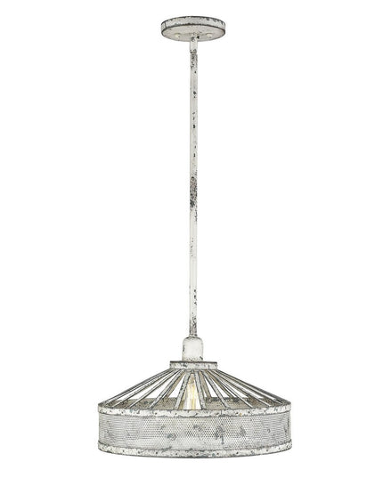 Iris 1-Light Aged Ivory Pendant