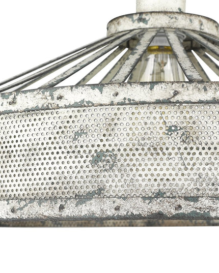 Iris 1-Light Aged Ivory Pendant