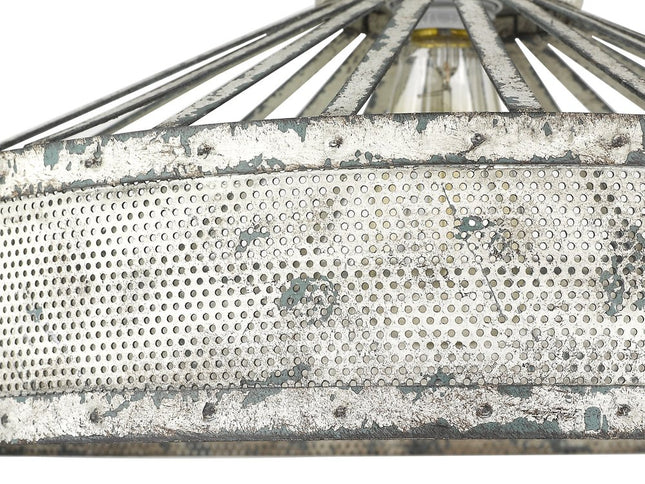 Iris 1-Light Aged Ivory Pendant