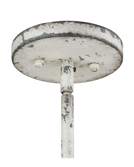 Iris 1-Light Aged Ivory Pendant