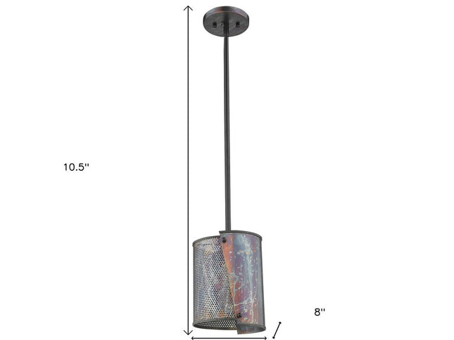 Ryker 1-Light Bronze Patina Pendant