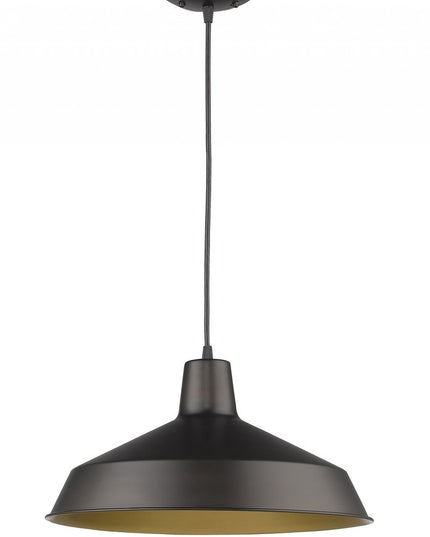 Industrial Brushed Bronze Hanging Light